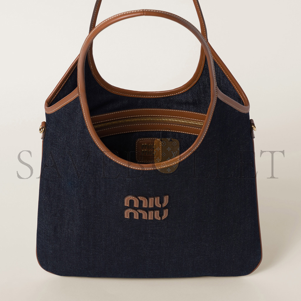 MIU MIU IVY DENIM BAG 5BG231 (40*35cm)